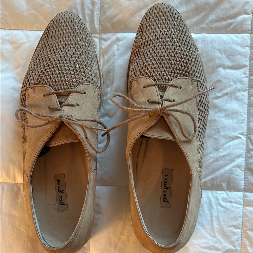 Paul Green Women's Tan Woven Loafers